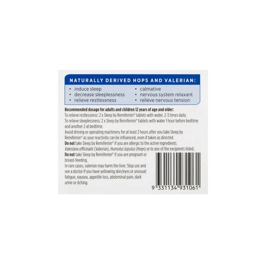 Sleep 40 Tablets Remifemin