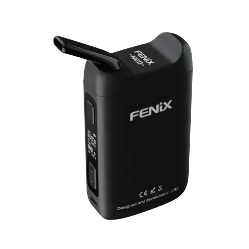 Black Fenix Neo device Isometric View on a white background