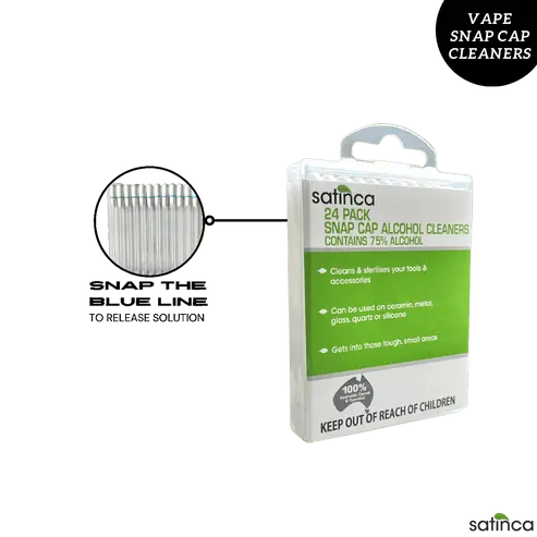SATINCA SNAP VAPE CLEANERS 24PK Satinca