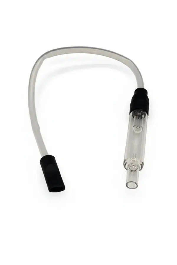 tube with glass bubbler attachment 