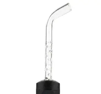 dimpled glass stem with black starry v4 compatible attachment