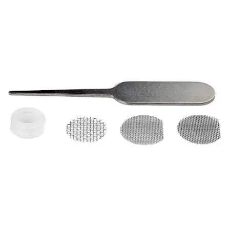 set of 3 screens, metal pick tool, 1 o-ring