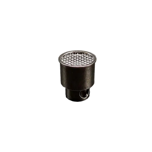 cup shaped metal attachment with metal screen