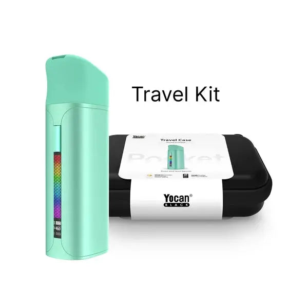 YOCAN BLACK POCKET CONCENTRATE VAPORIZER WITH TRAVEL CASE
