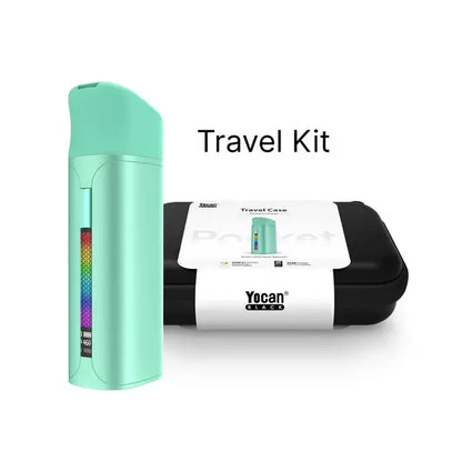 YOCAN BLACK POCKET CONCENTRATE VAPORIZER WITH TRAVEL CASE