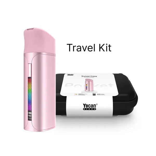 YOCAN BLACK POCKET CONCENTRATE VAPORIZER WITH TRAVEL CASE