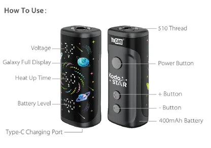 YOCAN KODO STAR 510 BATTERY